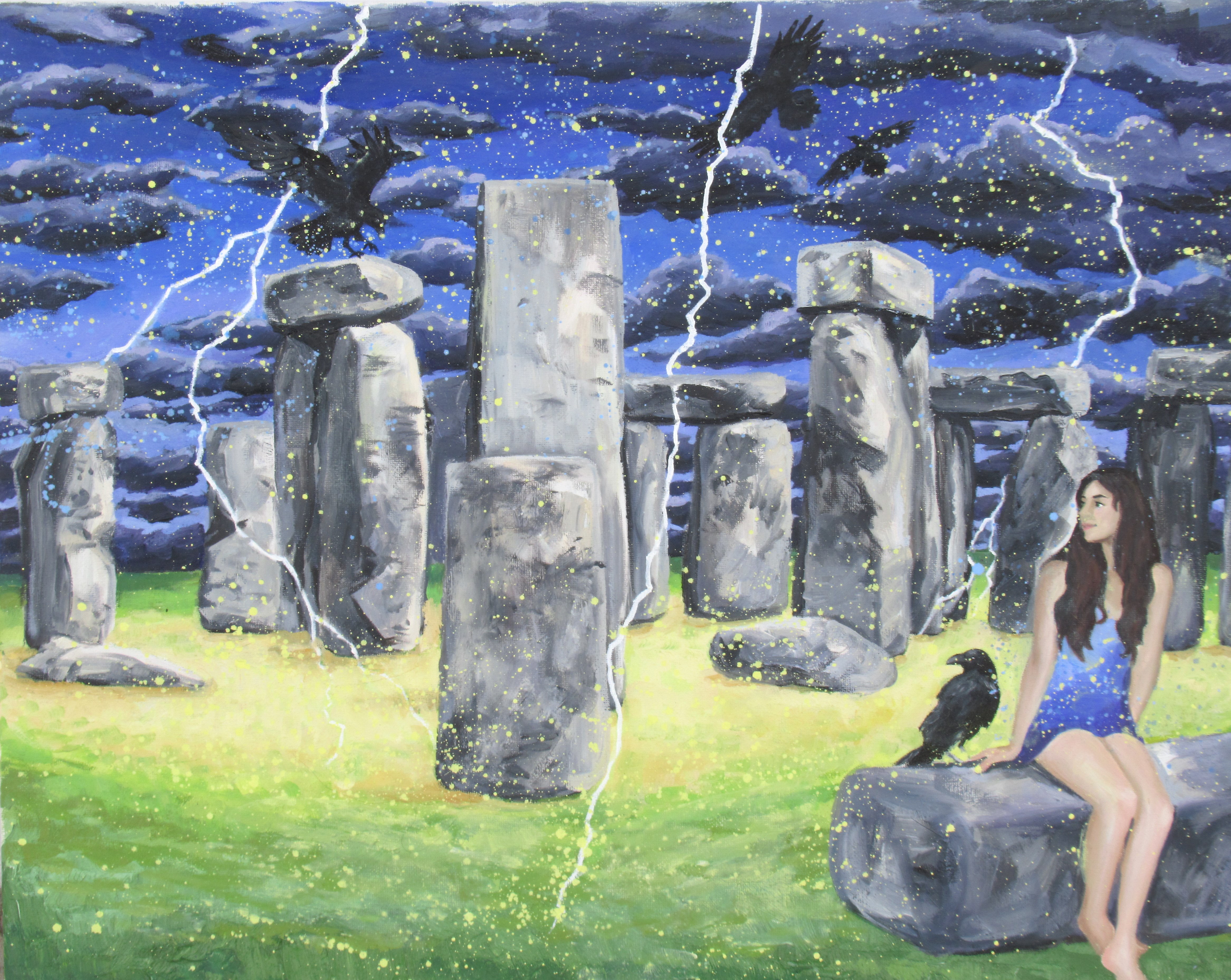 Magic Storm, oil on canvas, 16x24 in, Jessica Siemens 2022