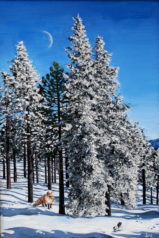 Big Bear Mountain, oil on canvas, 24x36 in Jessica Siemens 2013