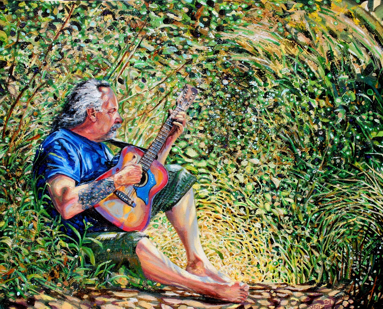 Grandpa Jimmy, oil on canvas, 24x30 in. Jessica Siemens 2011