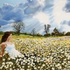 Susanna in a Field of Wild Flowers, oil on canvas, 20x24 in, Jessica Siemens 2012