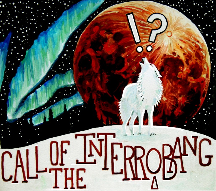 Call of the Interrobang Album Cover, watercolor on paper, Jessica Siemens 2012
