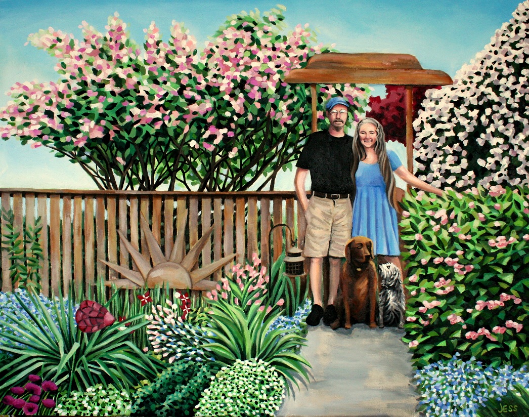 Great Aunt and Uncle Siemens, oil on canvas 24x36 in, Jessica Siemens 2012