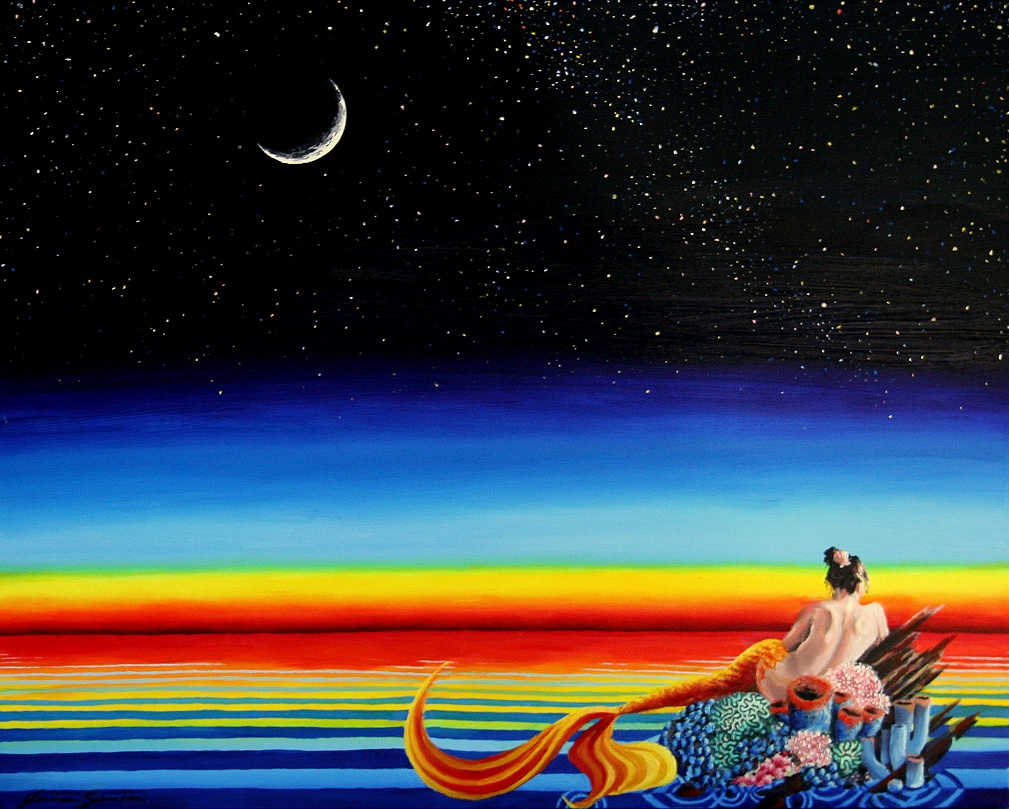 Rainbow Twilight, oil on canvas, 30x24 in, Jessica Siemens 2010
