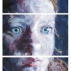 Face, oil on canvas triptych, 102x60 in, Jessica Siemens 2008