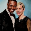 Jess and Jerry Portrait, oil on canvas, 18x24in, Jessica Siemens 2011