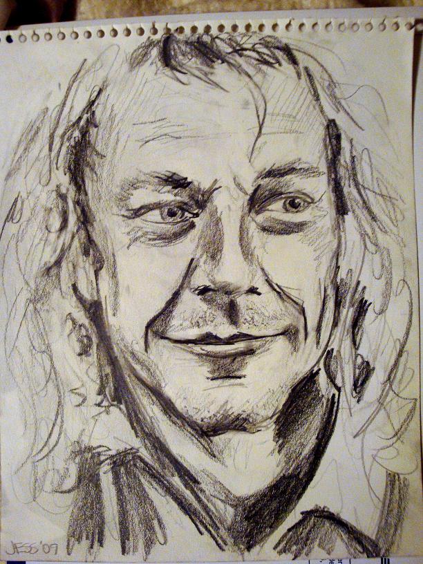 Portrait of Mark, pencil on paper, Jessica Siemens 2009