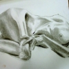 Life Model, charcoal on paper, 18x24 inches, Jessica Siemens 2008