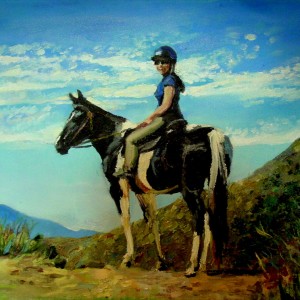 Holly and Bella oil on canvas Jessica Siemens 2009