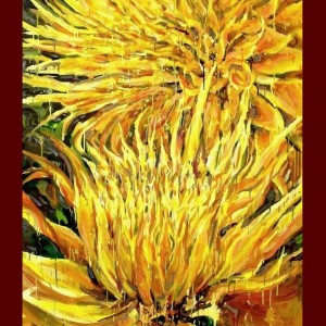 Sold Painting 9ft Tall Giant Yellow Flowers
