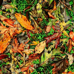 Clovers and Fall Leaves oil on canvas 24x18inches Jessica Siemens 2011