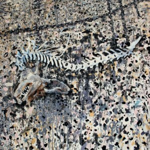 Salton Sea oil on canvas 12x9feet Jessica Siemens 2011 detail 1