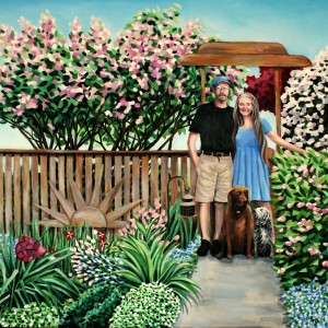 Great Aunt and Uncle, oil on canvas, Jessica Siemens 2012