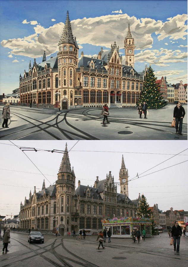 brussels ghent office building with mansion inside