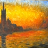 Monet Reproduction, oil on canvas, Jessica Siemens 2009