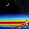 Rainbow Twilight, oil on canvas, 30x24 in, Jessica Siemens 2010