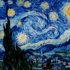 Van Gogh Reproduction, Starry Night, oil on canvas, 36x28 in, Jessica Siemens 2011