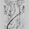 Mucha Study, Pencil Drawing, Jessica Siemens