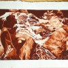 Secret Canyon Waterfall, watercolor on paper, 9.5x7 in, Jessica Siemens 2009