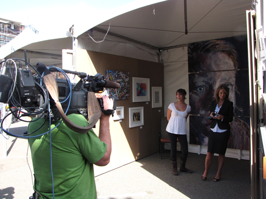 Jessica's KUSI interview at Mission Federal ArtWalk San Diego