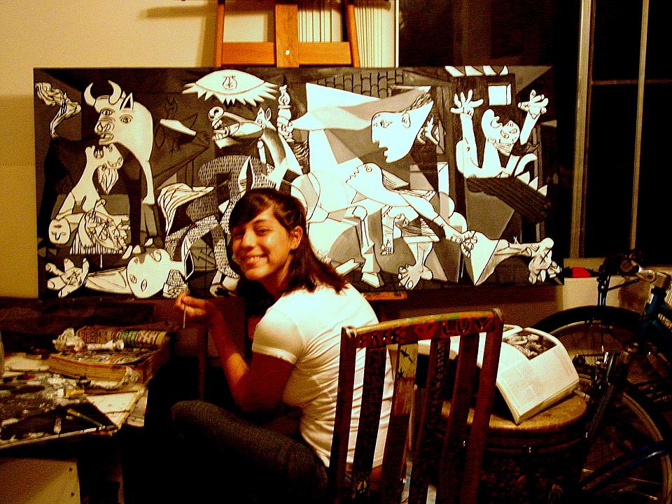 jessica-siemens-painting-picasso-guernica-commission