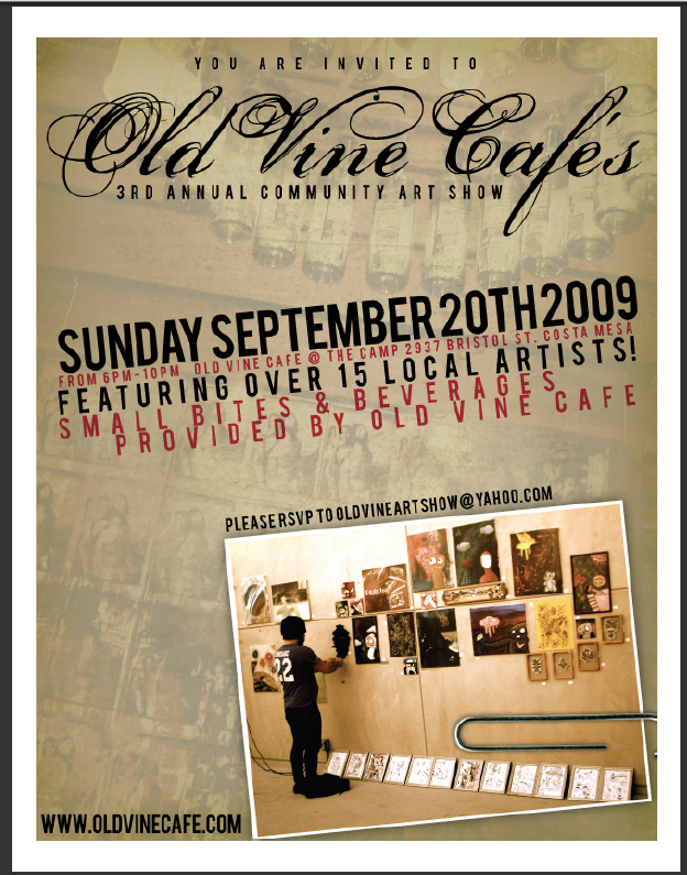 Art Show Old Vine Cafe Sept 20, 2009 Jessica Siemens 