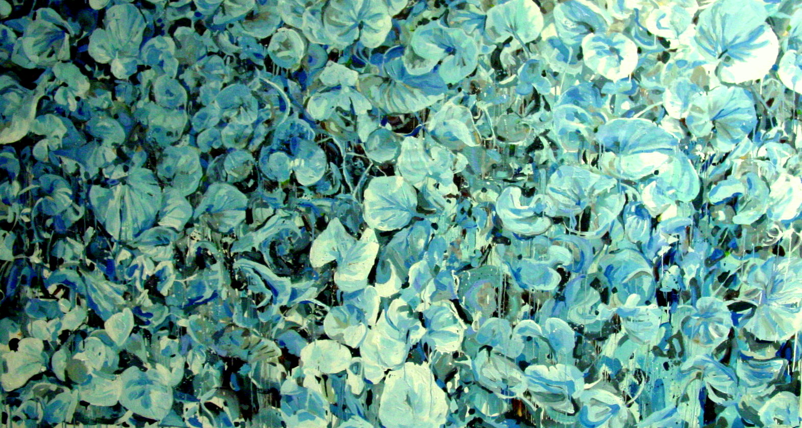 Blue Leaves oil on canvas Jessica Siemens 2009