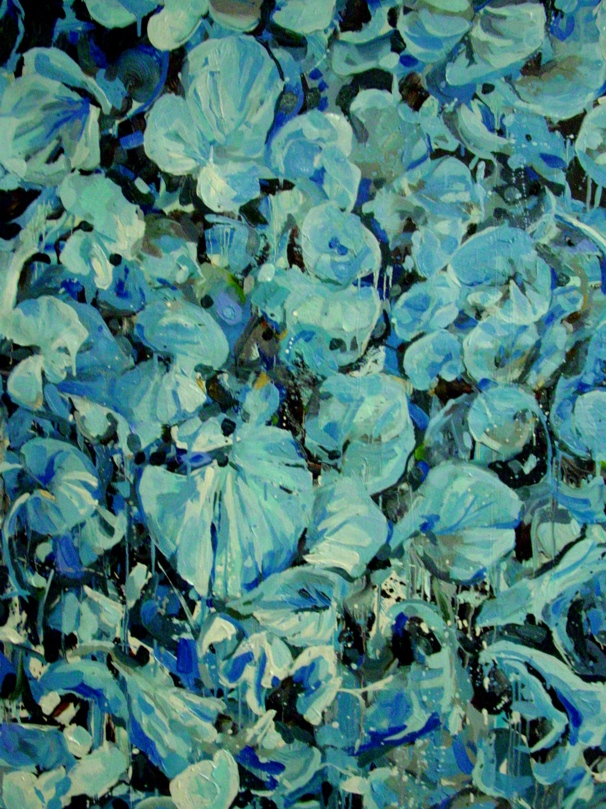 Detail 1 Blue Leaves Jessica Siemens