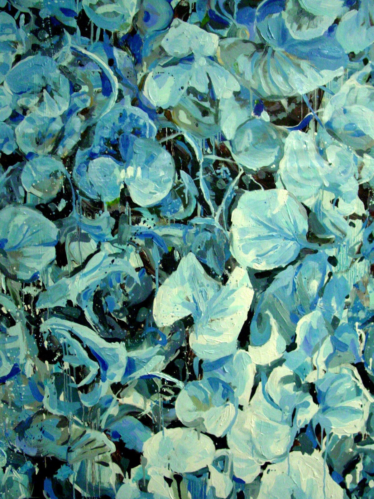 Detail 2 Blue Leaves Jessica Siemens