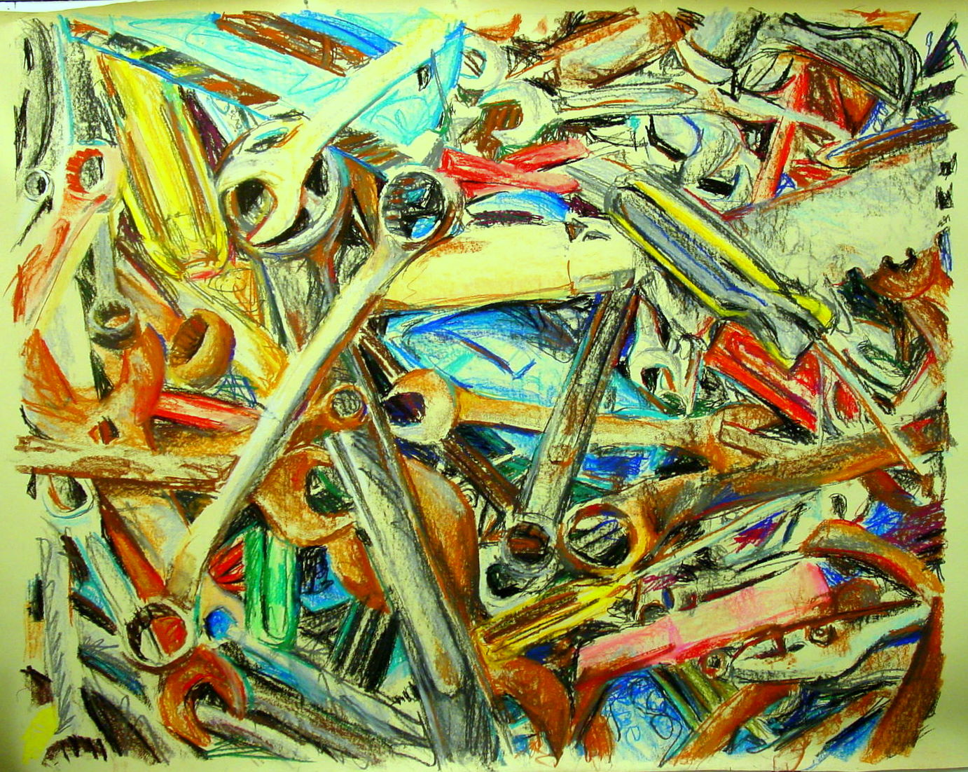 5 foot Tools  pastel Jessica Siemens 2009