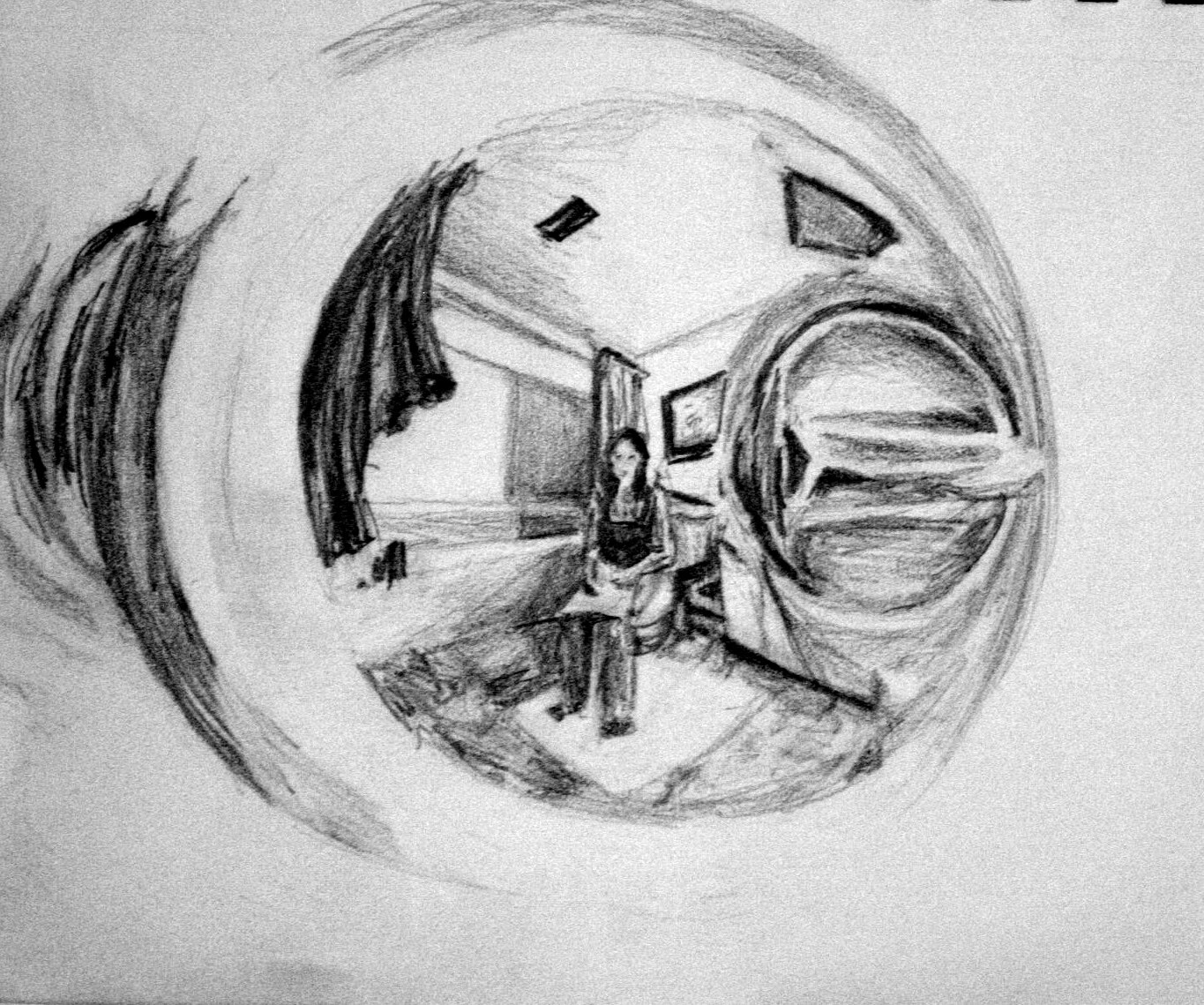 Jessica Siemens reflection 1 pencil on paper