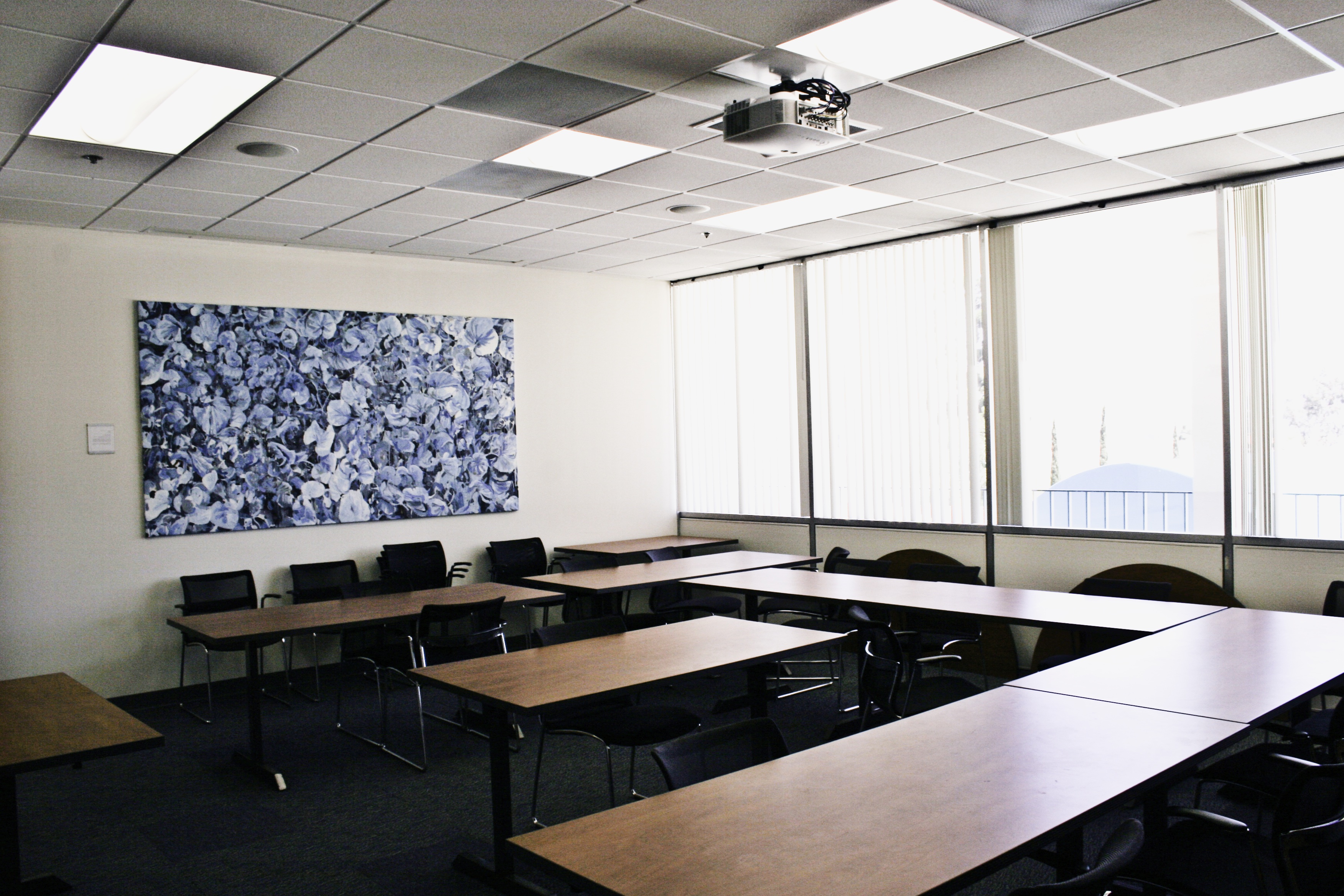 Blue Leaves by Jessica Siemens in San Diego State University Aztec Conference Room