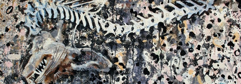 Salton Sea oil on canvas 12x9feet Jessica Siemens 2011 detail 1