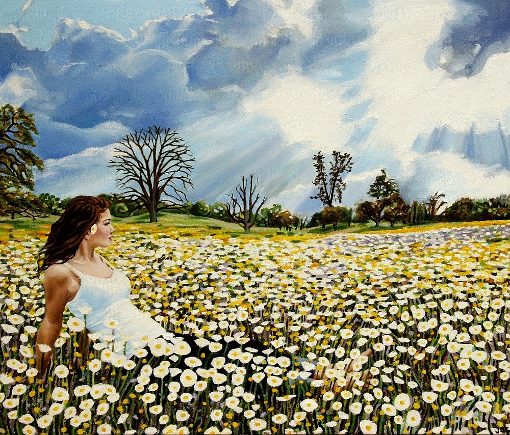 Susanna in a Field of California Wildflowers